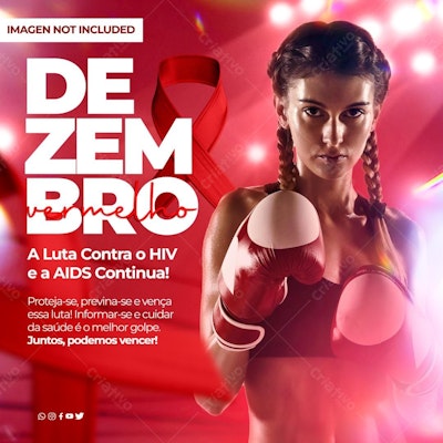Flyer Dezembro Vermelho PSD Editável