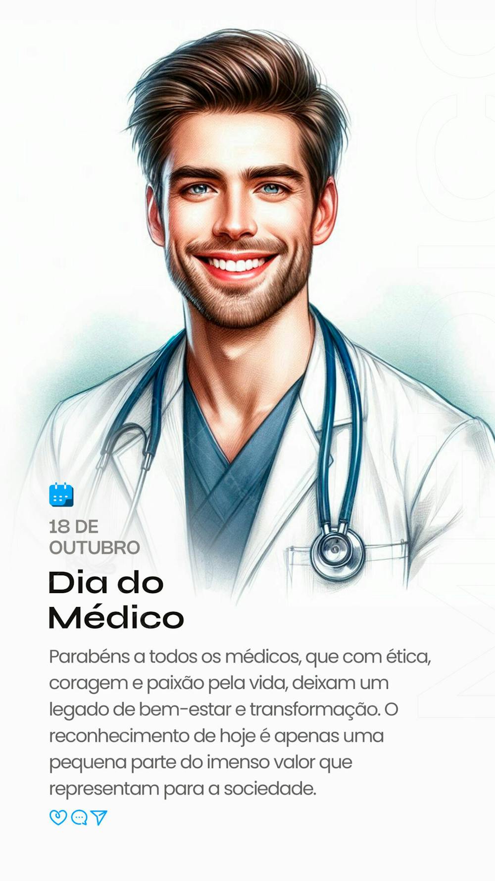 Obrigado Por Cuidarem De Nossa Saúde Com Tanto Zelo E Competência! Dia Do Médico