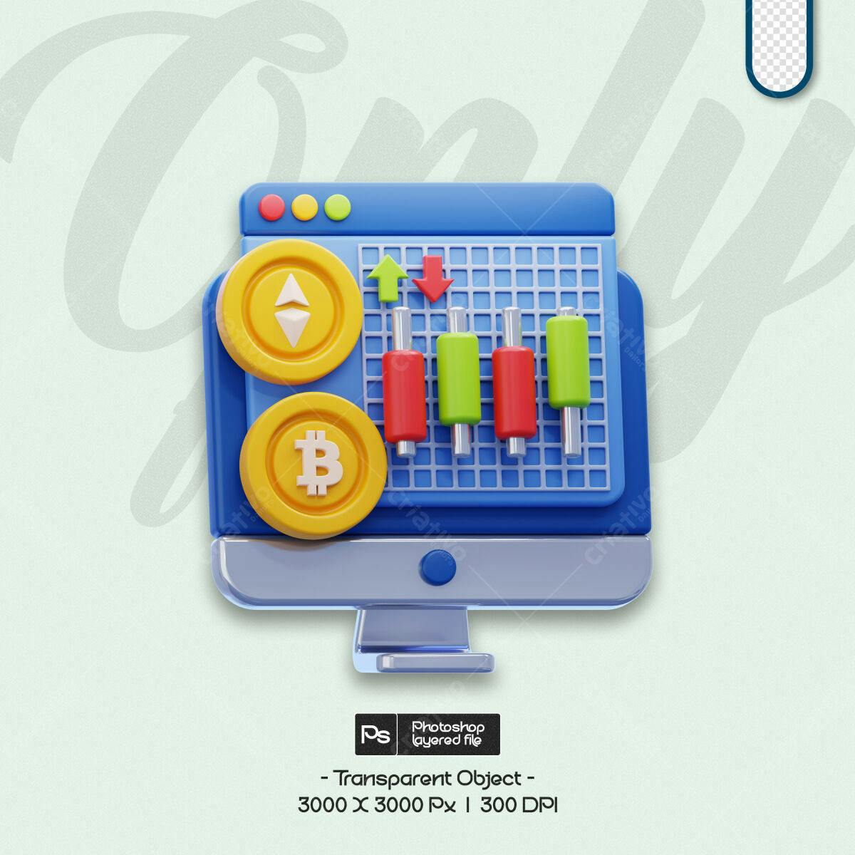 PSD para Análise de Mercado de Criptomoedas Editável