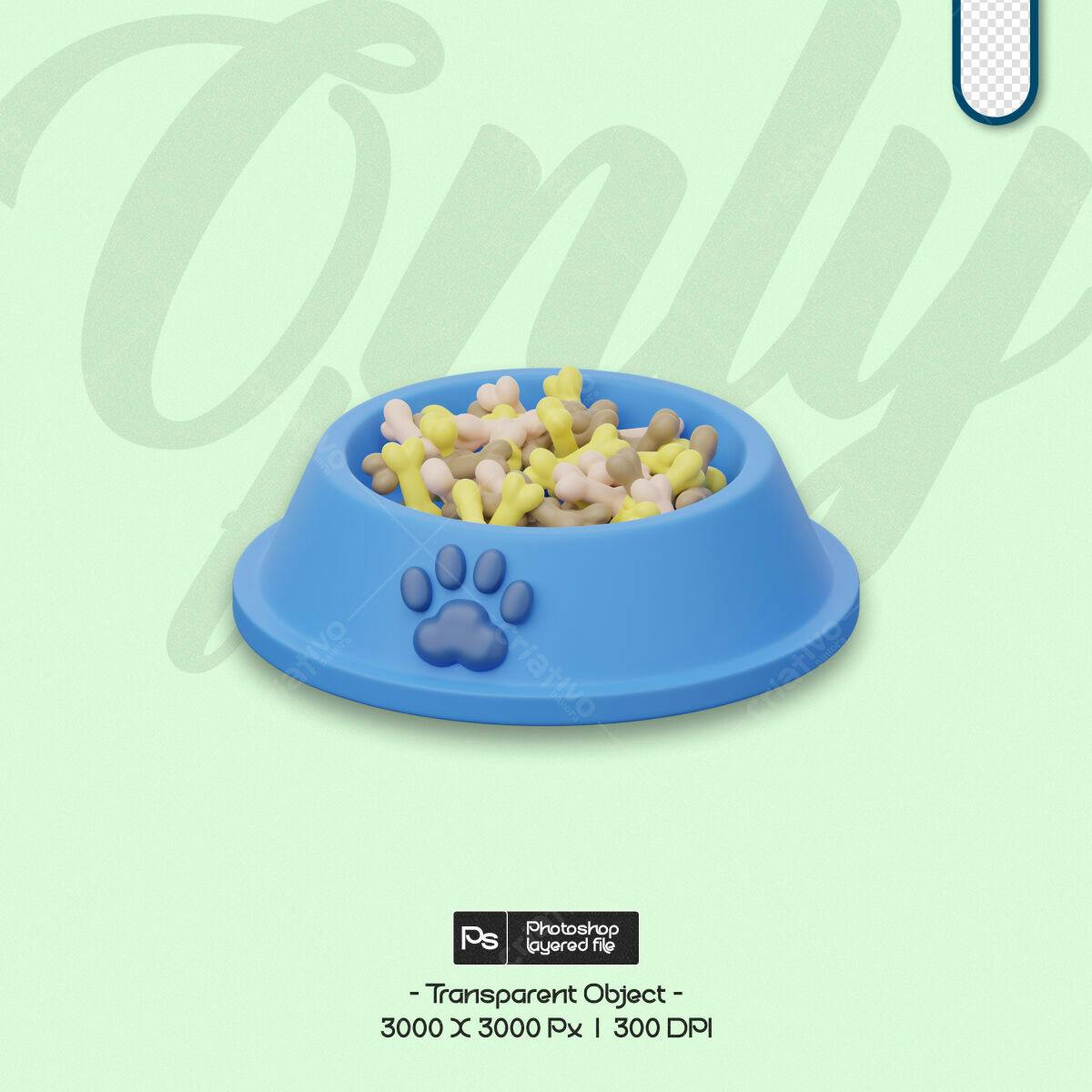 Mockup de Pote de Ração para Pets PSD Editável
