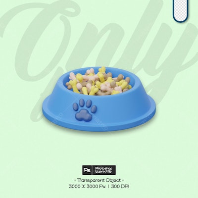 Mockup de Pote de Ração para Pets PSD Editável