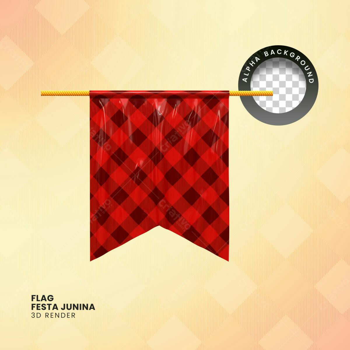 Bandeira Festa Junina PSD Editável