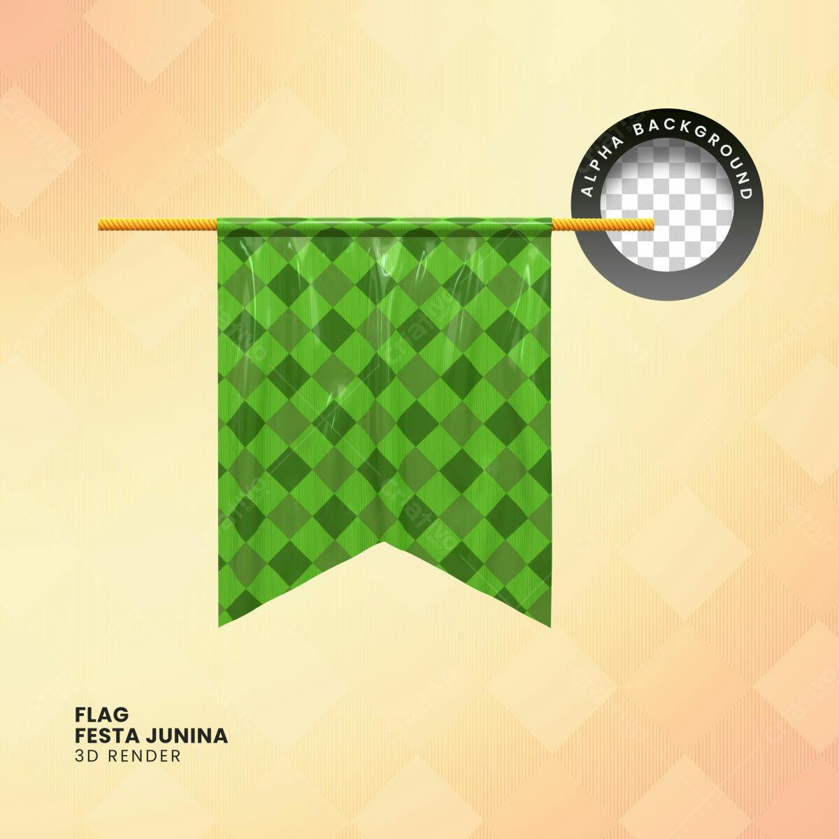 Bandeira Festa Junina PSD Editável