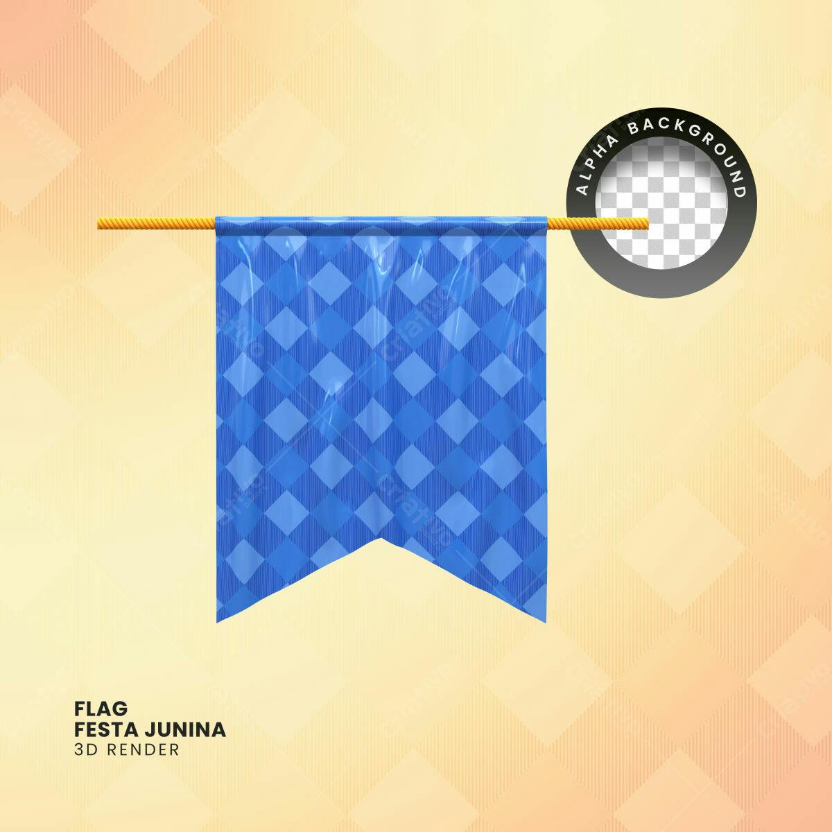 Bandeira Festa Junina PSD Editável