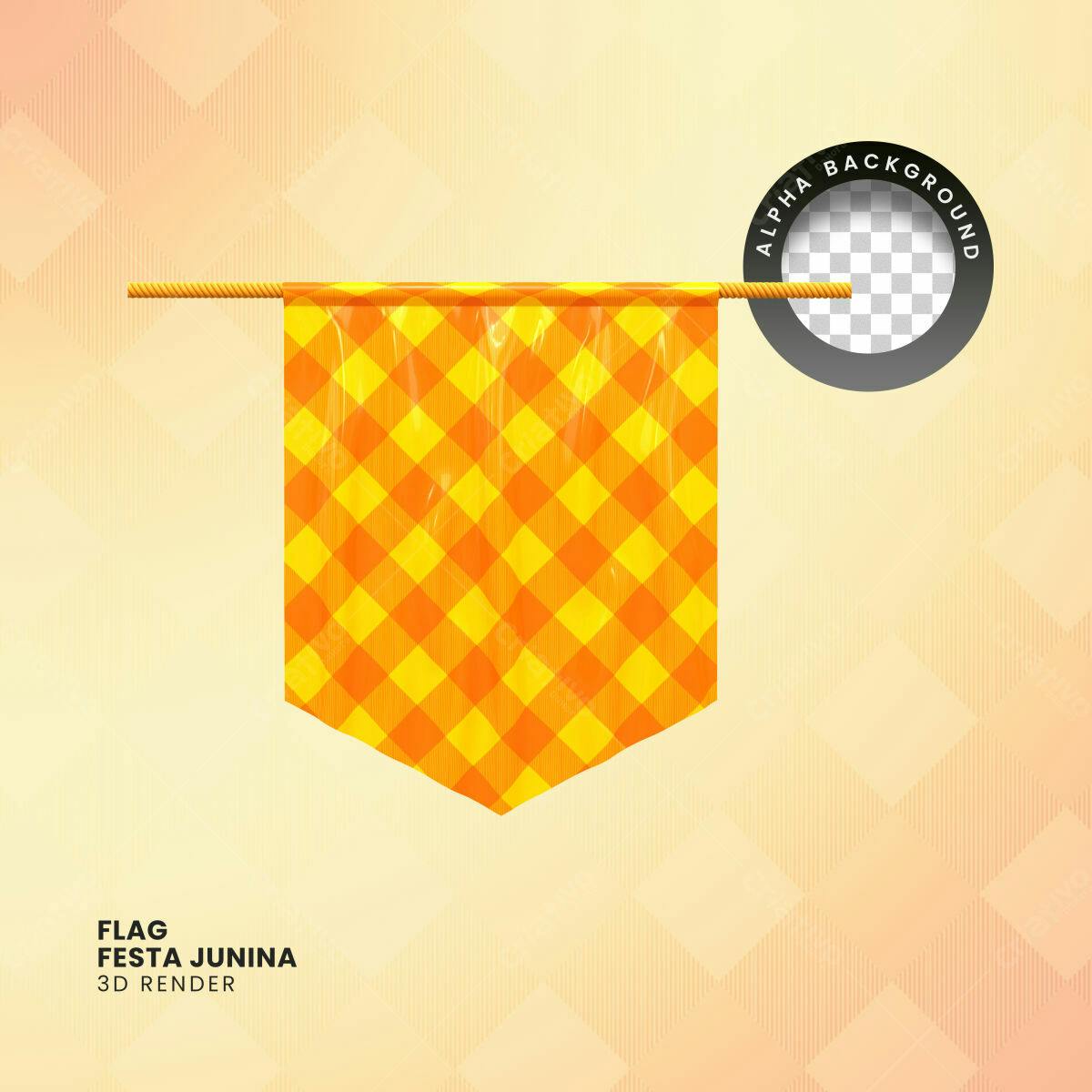 Bandeira Festa Junina PSD Editável