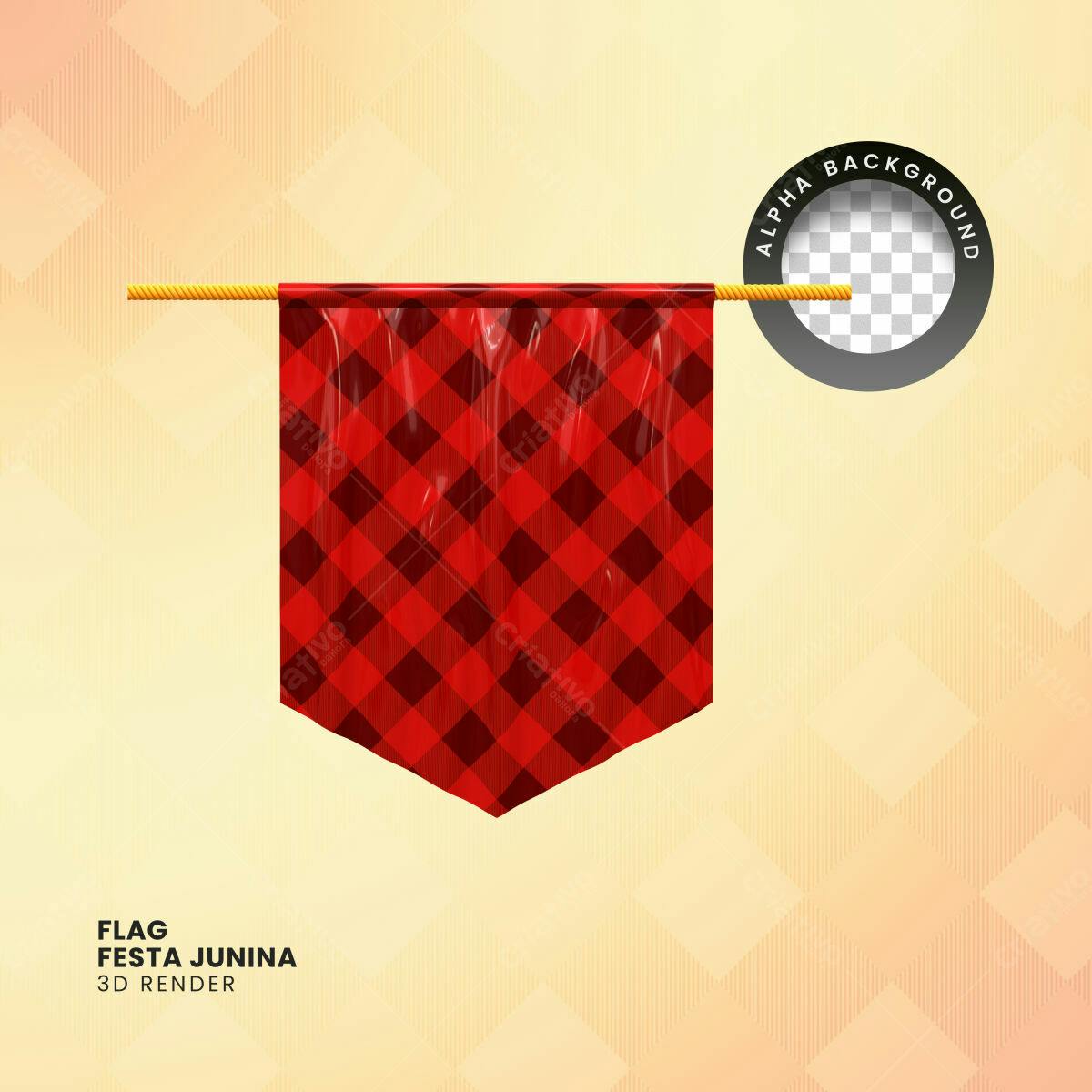 Bandeira Festa Junina PSD Editável