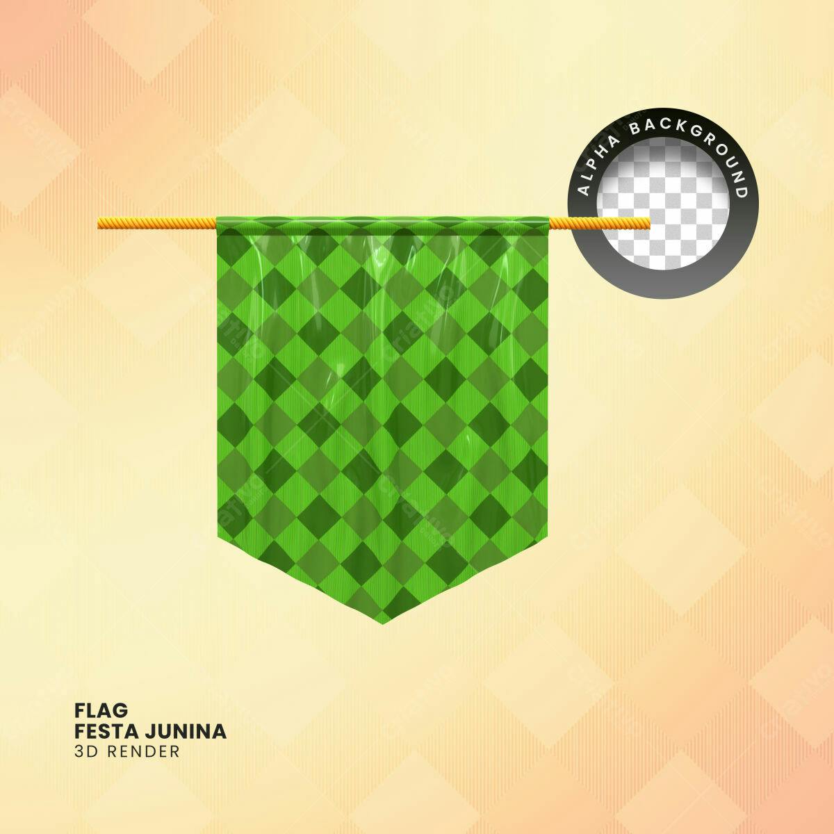 Bandeira Festa Junina PSD Editável