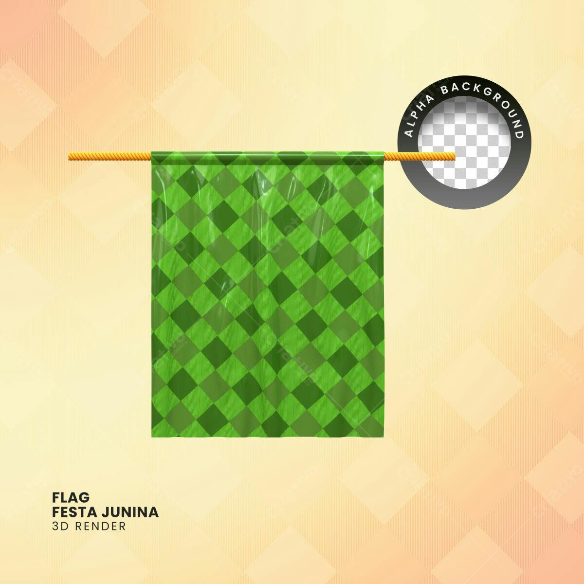 Bandeira Festa Junina PSD Editável