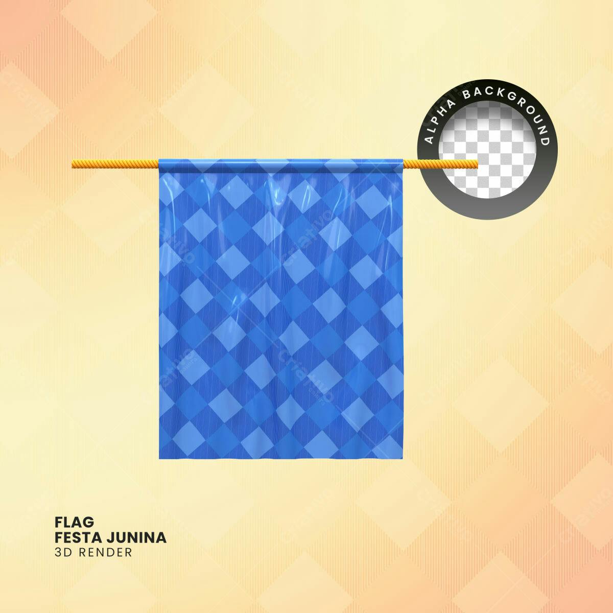 Bandeira Festa Junina PSD Editável