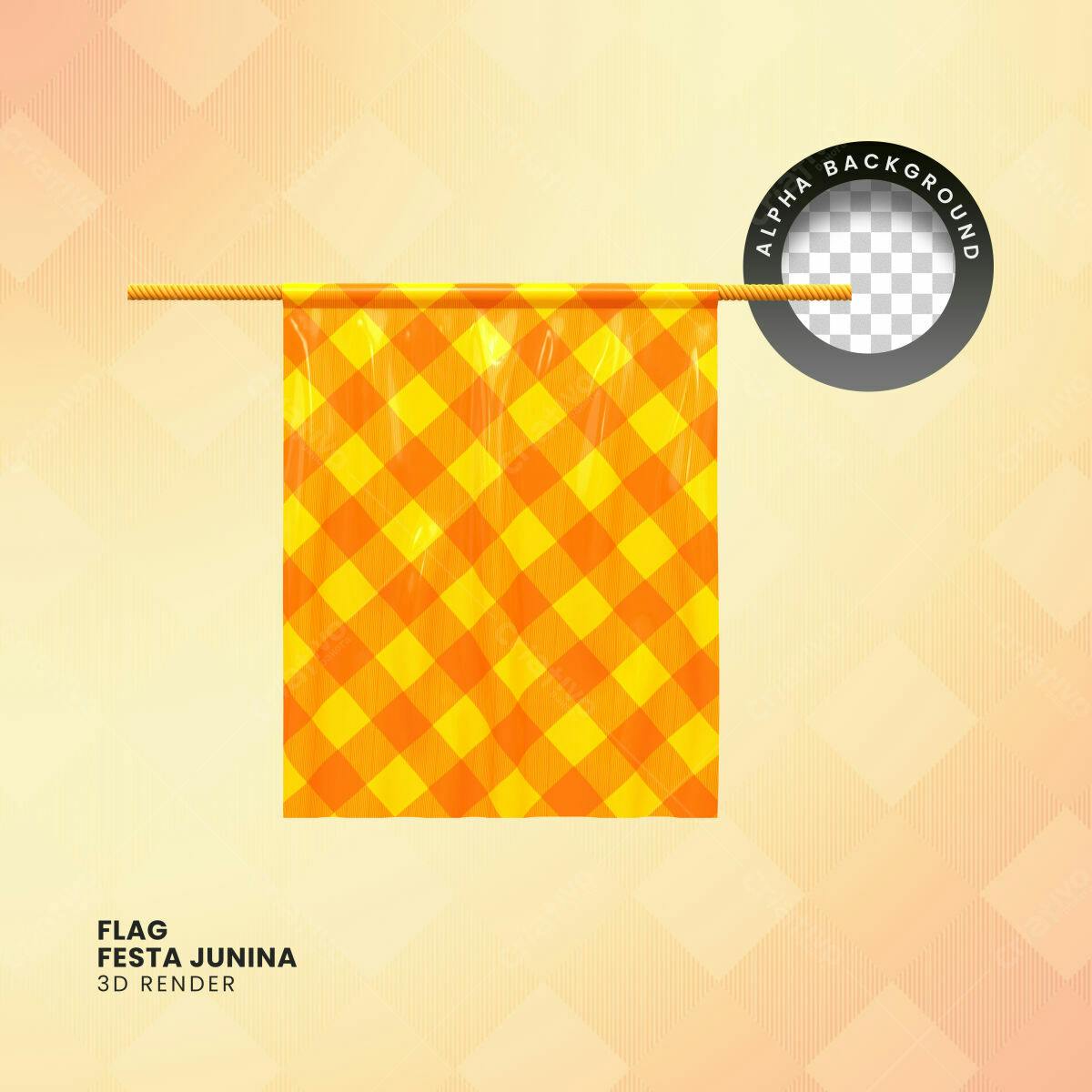 Bandeira Festa Junina PSD Editável