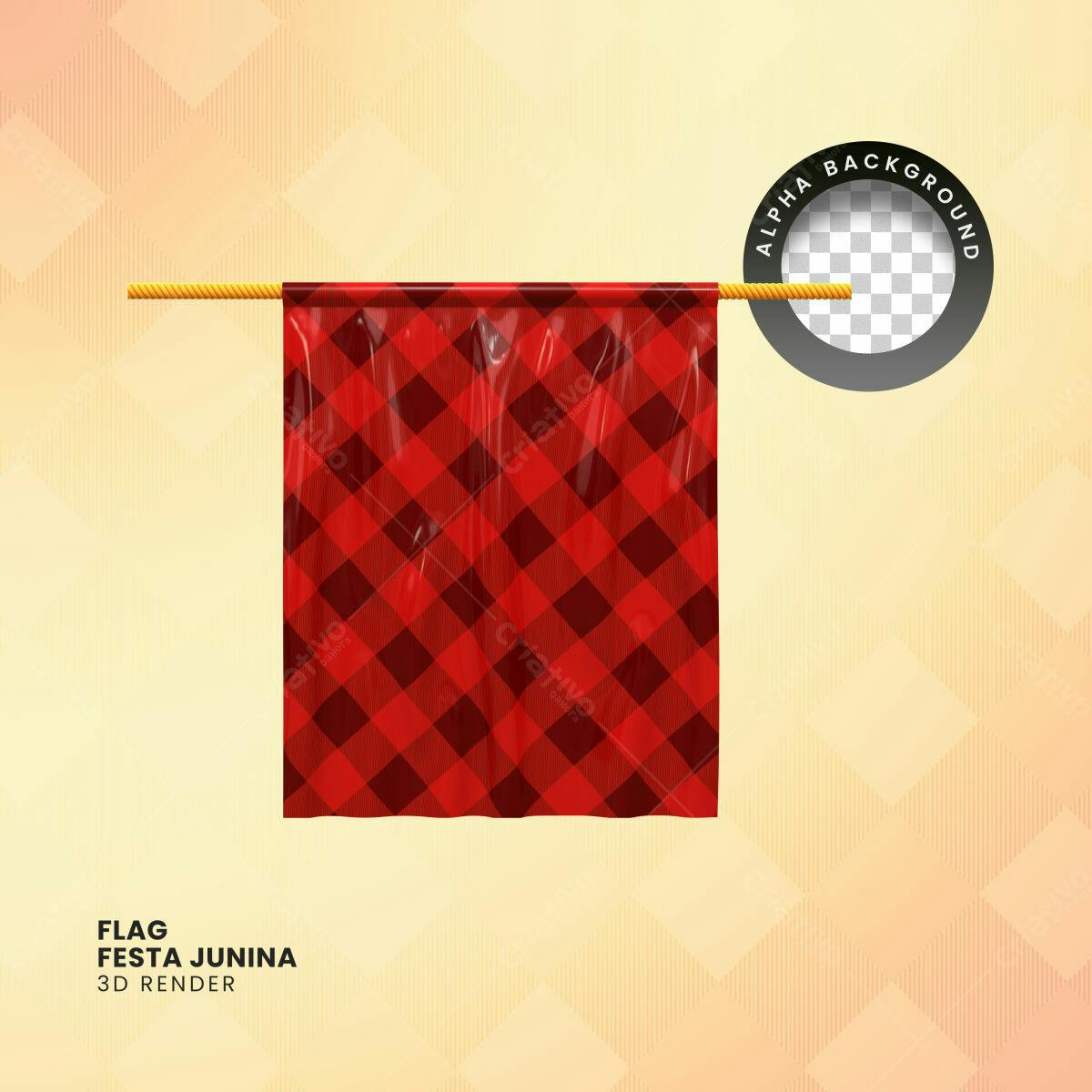 Bandeira Festa Junina PSD Editável