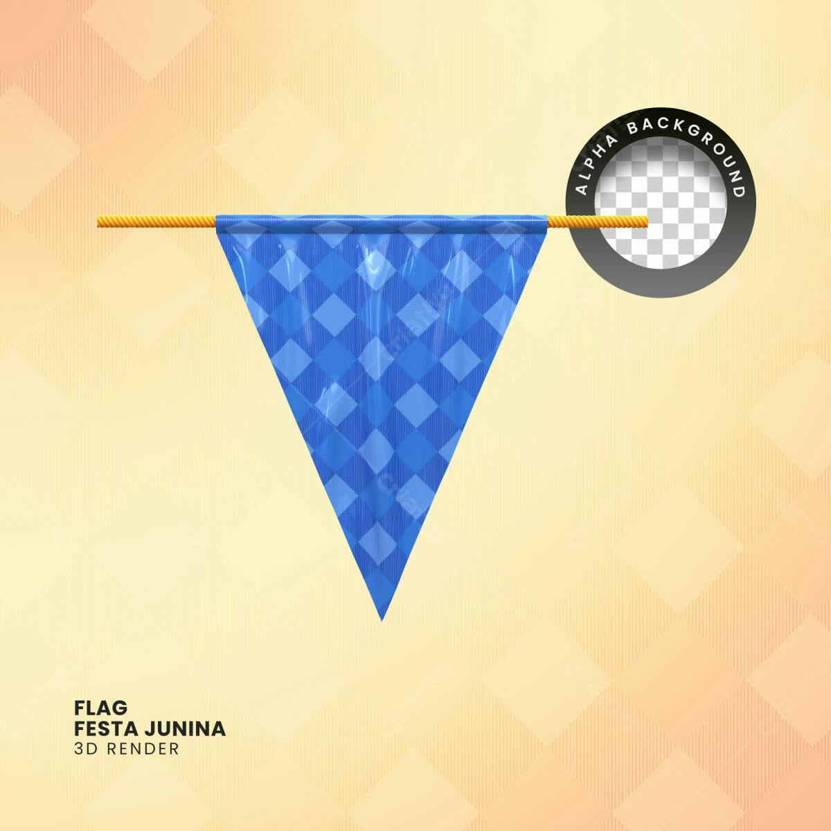 Bandeira Festa Junina PSD Editável