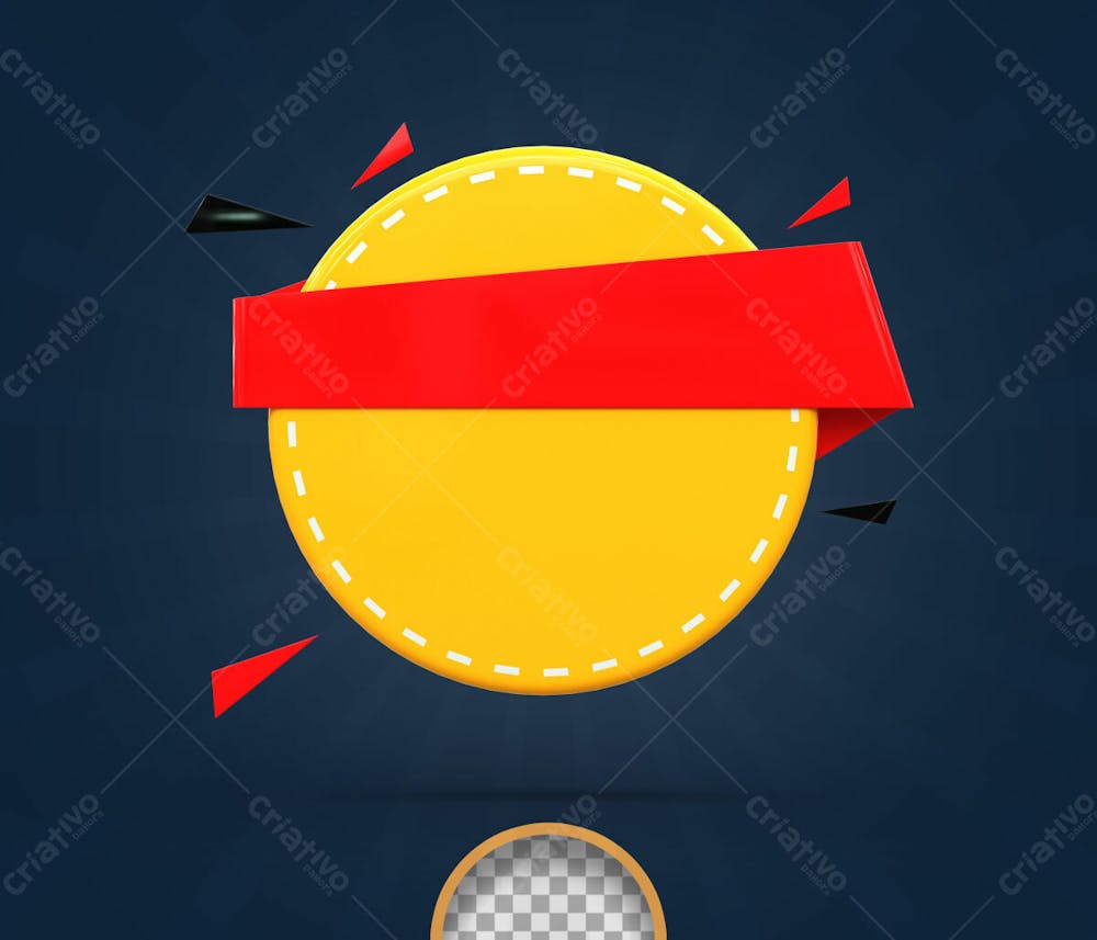 01 Discount Labels And Tag Special Offer Red 3D Rendering New Offer
