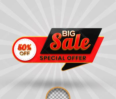 Discount Labels And Tag Special Offer Red 3D Rendering New Offer Tags Badges