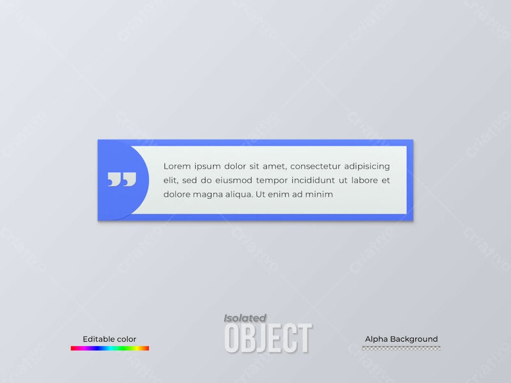 3D Rendering Quote Frames Box Blank Templates Realistic Minimal Text Info Design Box Banner Design