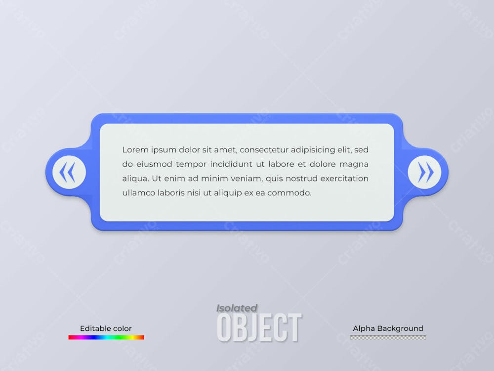 3D Rendering Quote Frames Box Blank Templates Realistic Minimal Text Info Design Box Banner Design