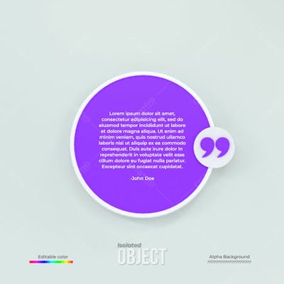 3D Rendering Quote Frames Box Blank Templates Realistic Minimal Text Info Design Box Banner Design