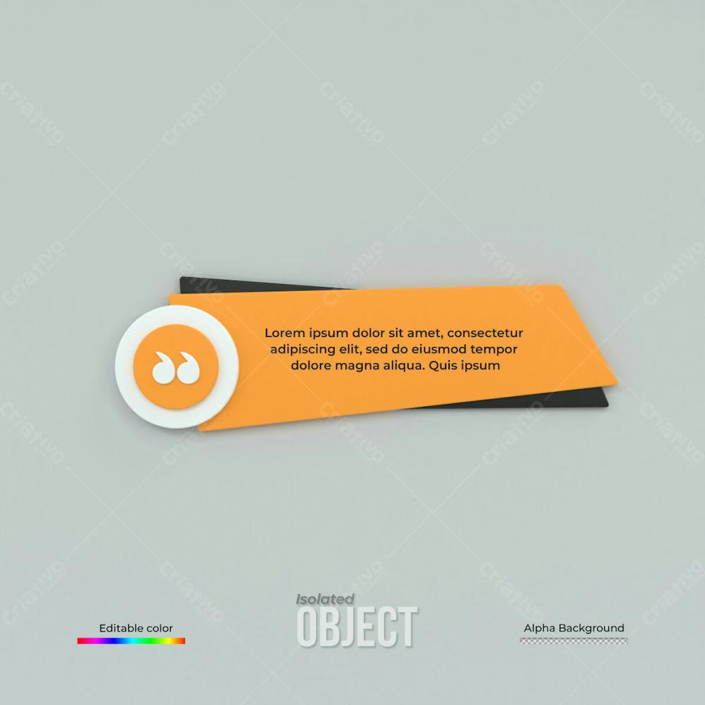3D Rendering Quote Frames Box Blank Templates Realistic Minimal Text Info Design Box Banner Design