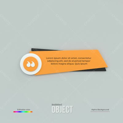 3D Rendering Quote Frames Box Blank Templates Realistic Minimal Text Info Design Box Banner Design