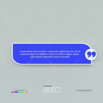 3D Rendering Quote Frames Box Blank Templates Realistic Minimal Text Info Design Box Banner Design