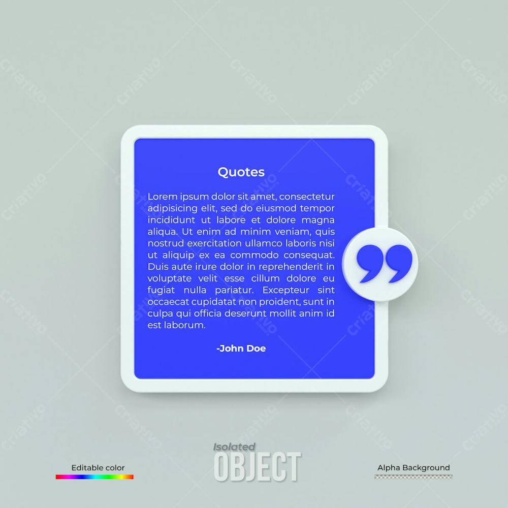 3D Rendering Quote Frames Box Blank Templates Realistic Minimal Text Info Design Box Banner Design
