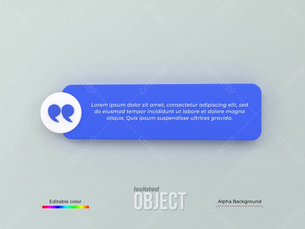3D Rendering Quote Frames Box Blank Templates Realistic Minimal Text Info Design Box Banner Design