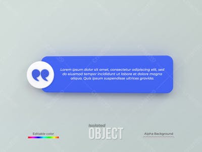 3D Rendering Quote Frames Box Blank Templates Realistic Minimal Text Info Design Box Banner Design