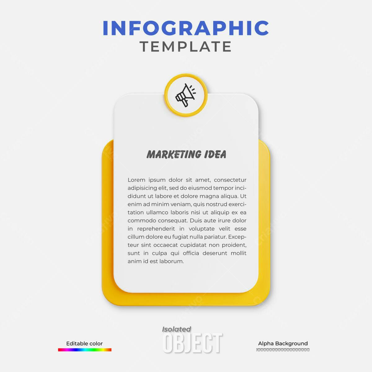 Infográfico para Marketing PSD Editável