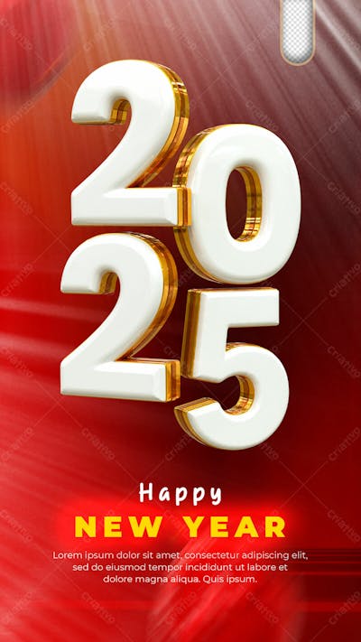 Happy New Year Feliz Ano Novo Natal Poster