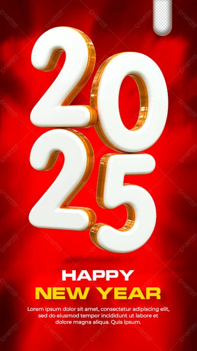 Happy New Year Feliz Ano Novo Natal Poster