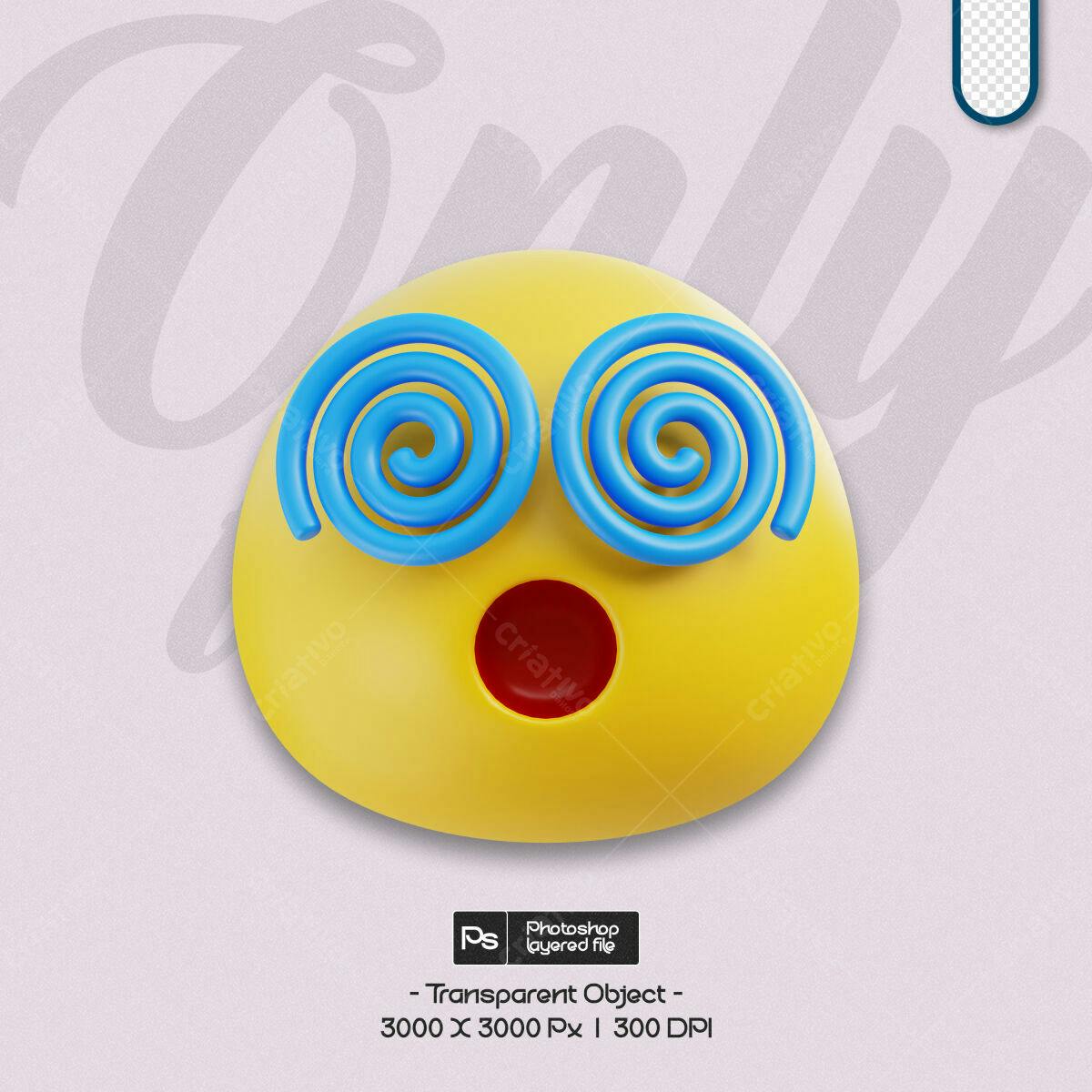 Emoji 3D Divertido PSD Editável