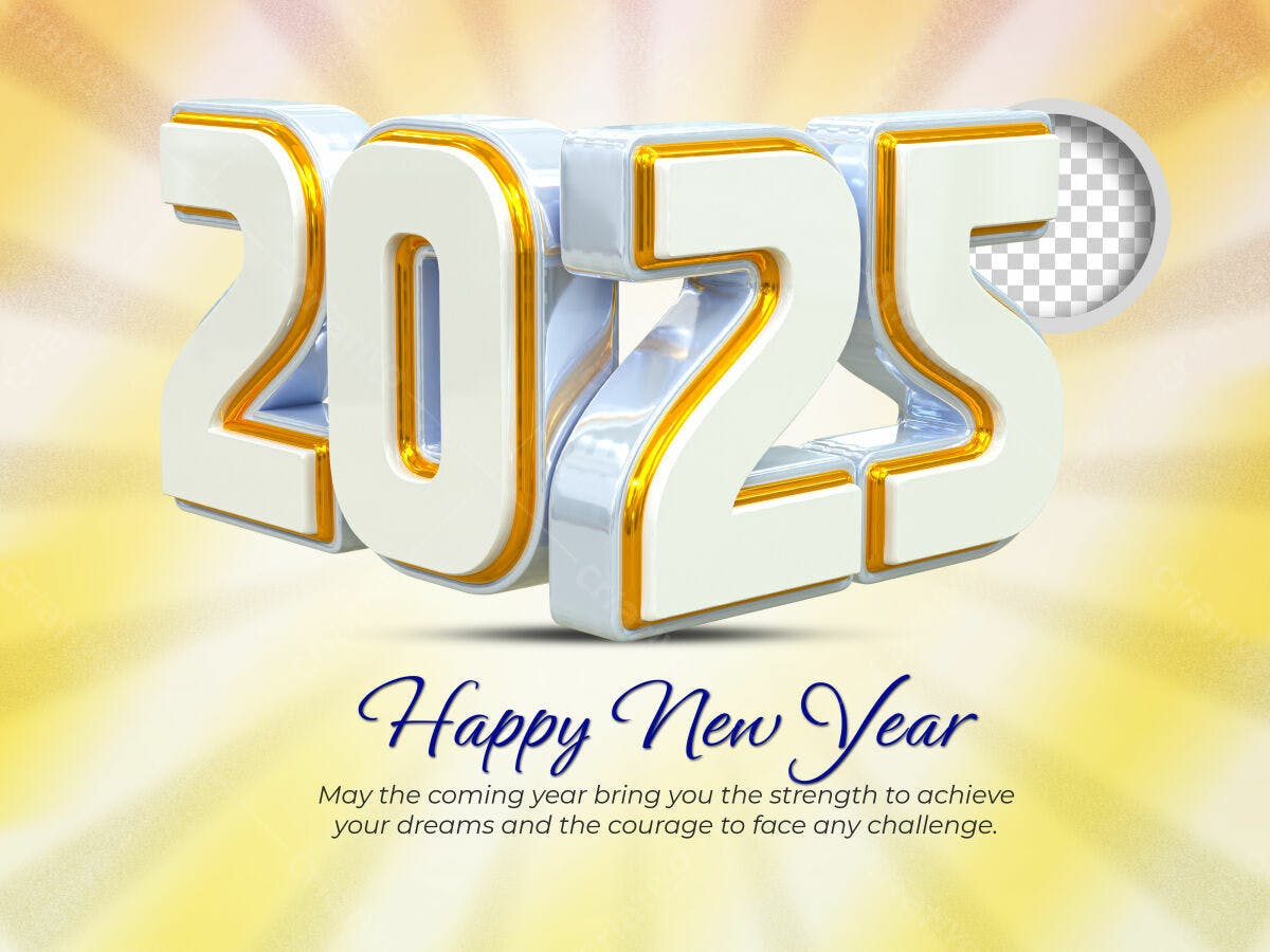 Flyer para Ano Novo 2025 PSD Editável