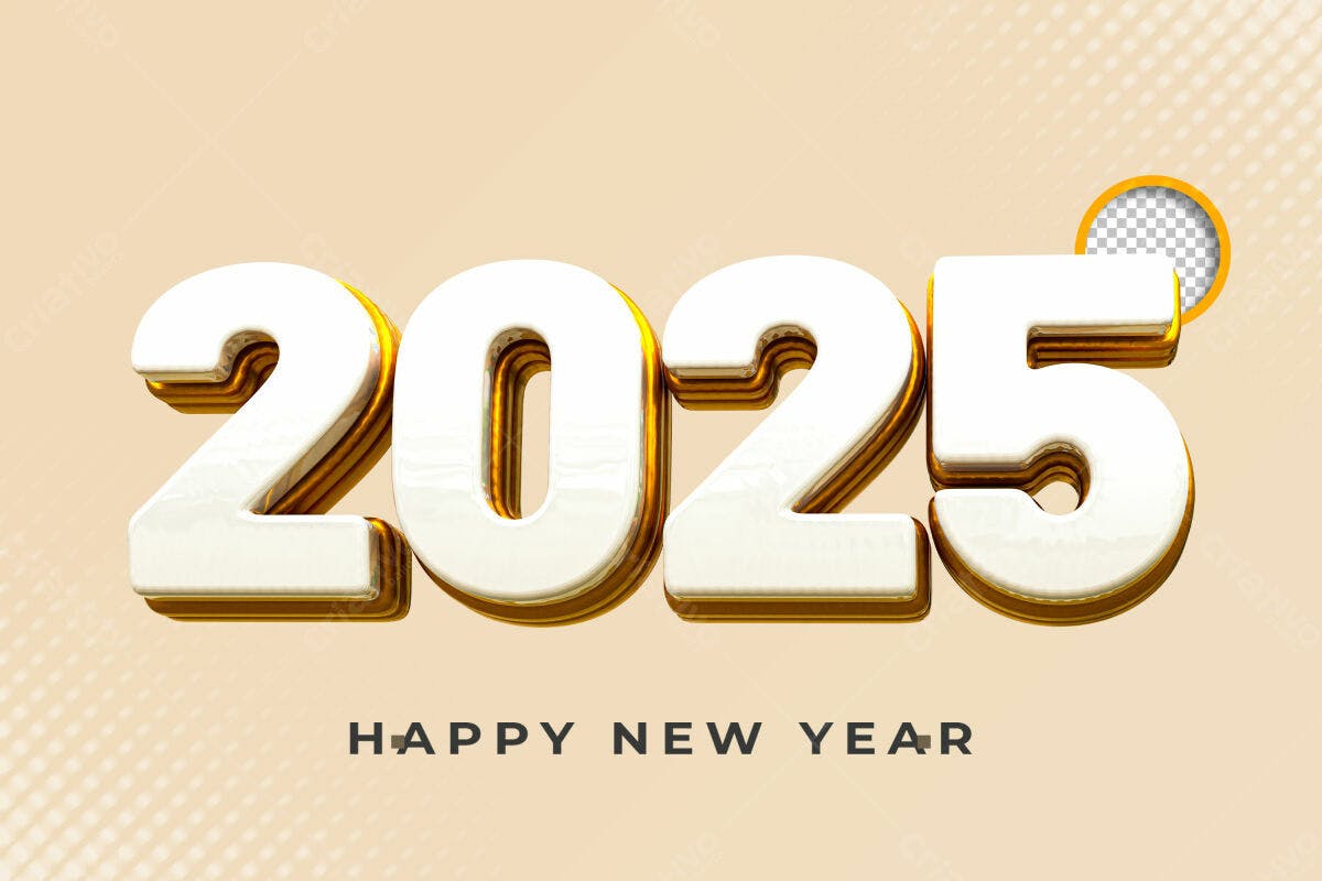 Feliz Ano Novo 2025 PSD Editável