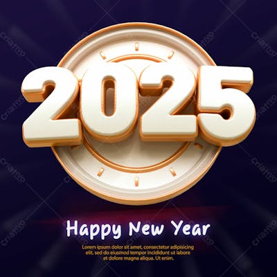 Happy New Year Feliz Ano Novo Natal Poster
