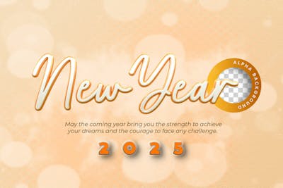 Happy New Year Feliz Ano Novo Natal Poster