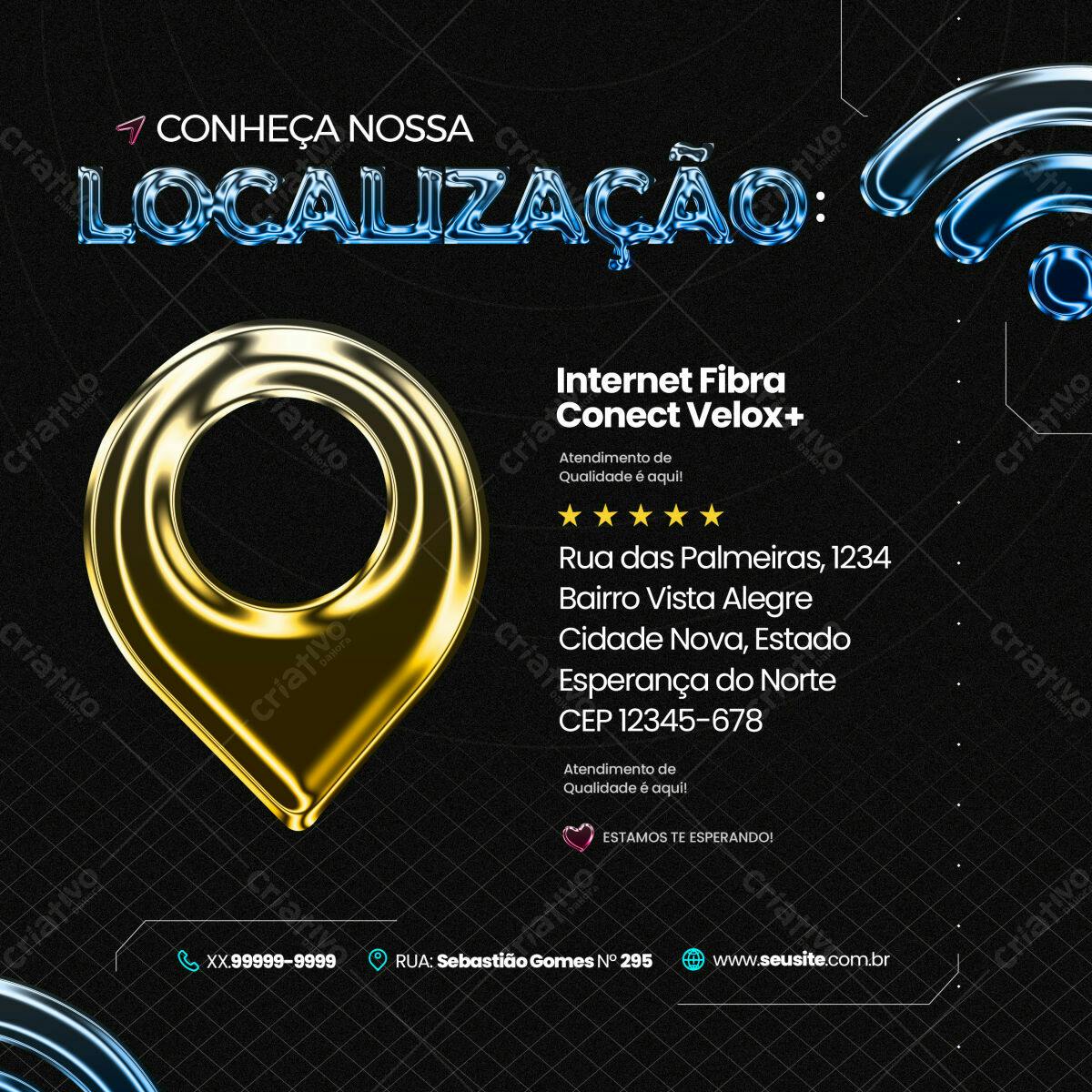 Flyer Localização Empresa PSD Editável