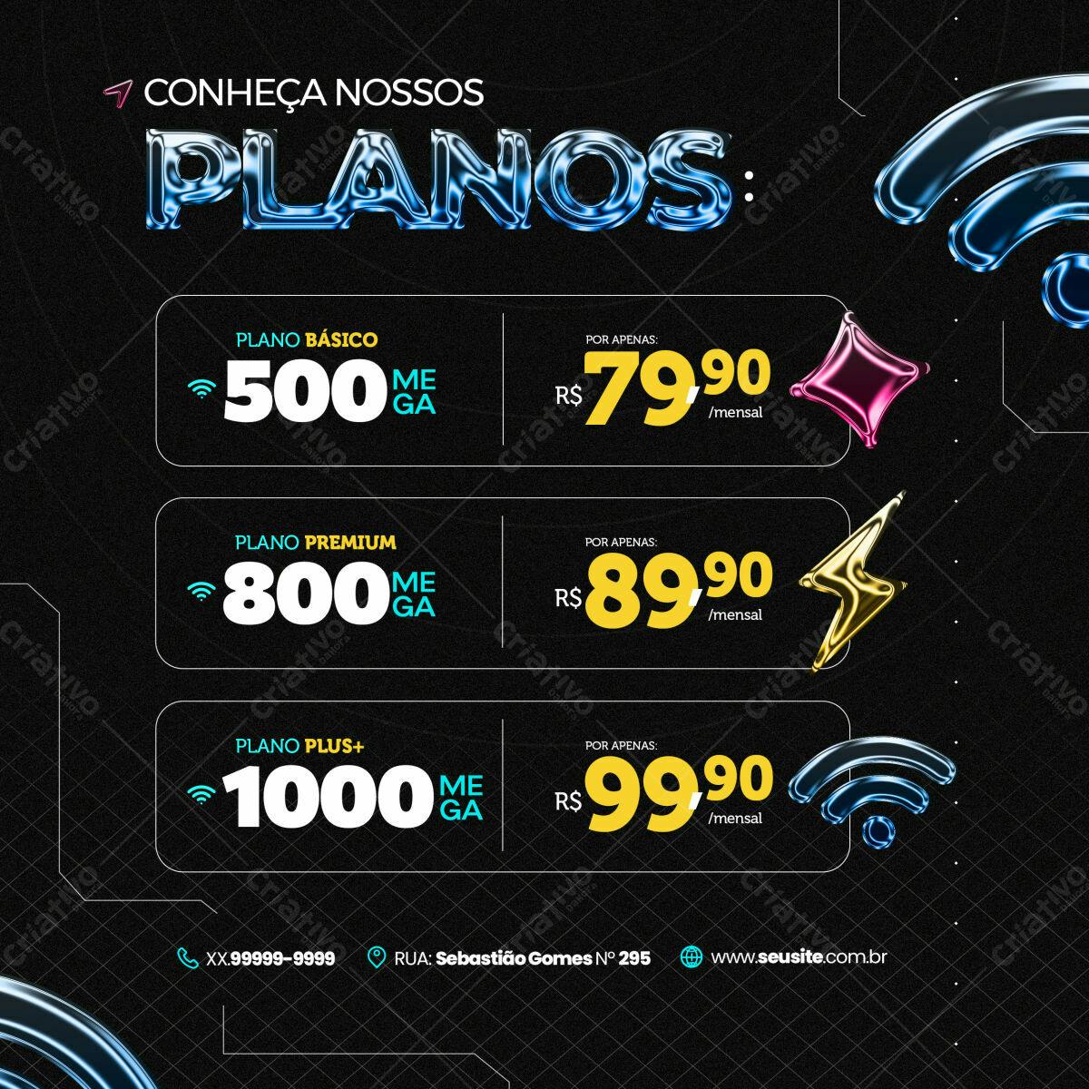 Plano de Internet PSD Editável