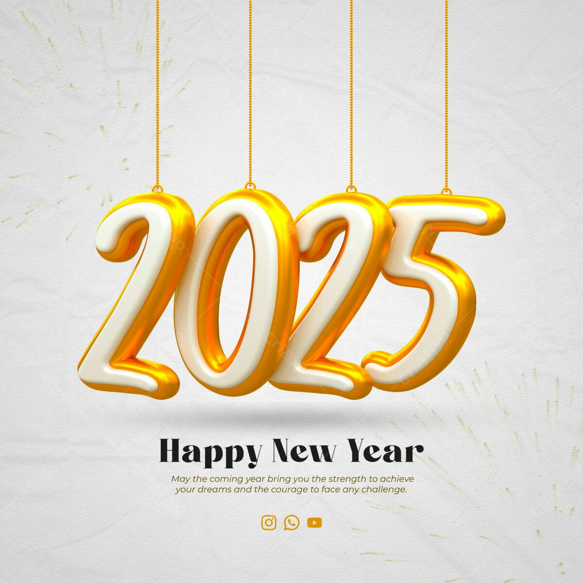 Flyer Ano Novo 2025 PSD Editável