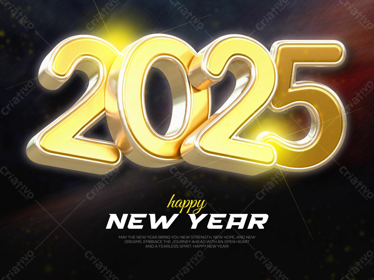 Flyer Ano Novo 2025 PSD Editável