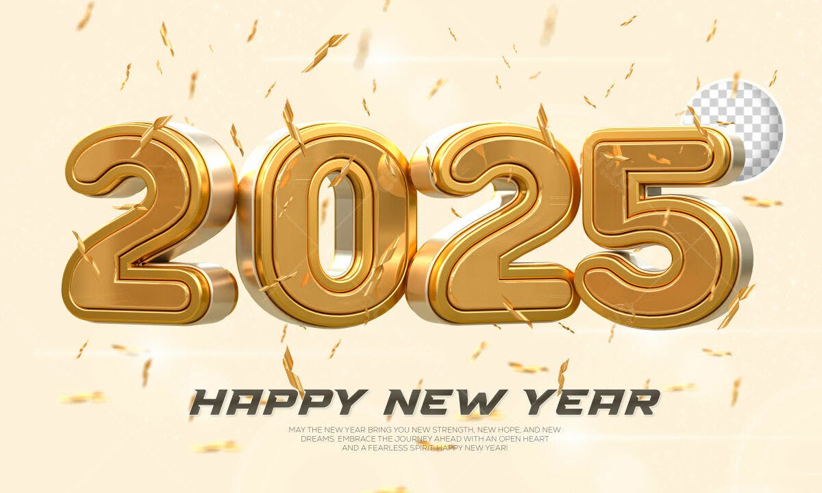 Flyer Ano Novo 2025 PSD Editável