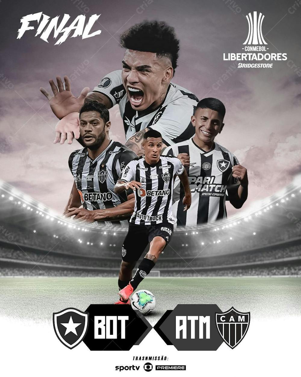 Flyer Final Libertadores Feed Psd