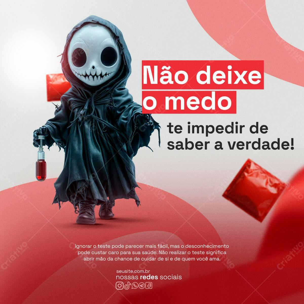 Flyer Campanha de Saúde PSD Editável
