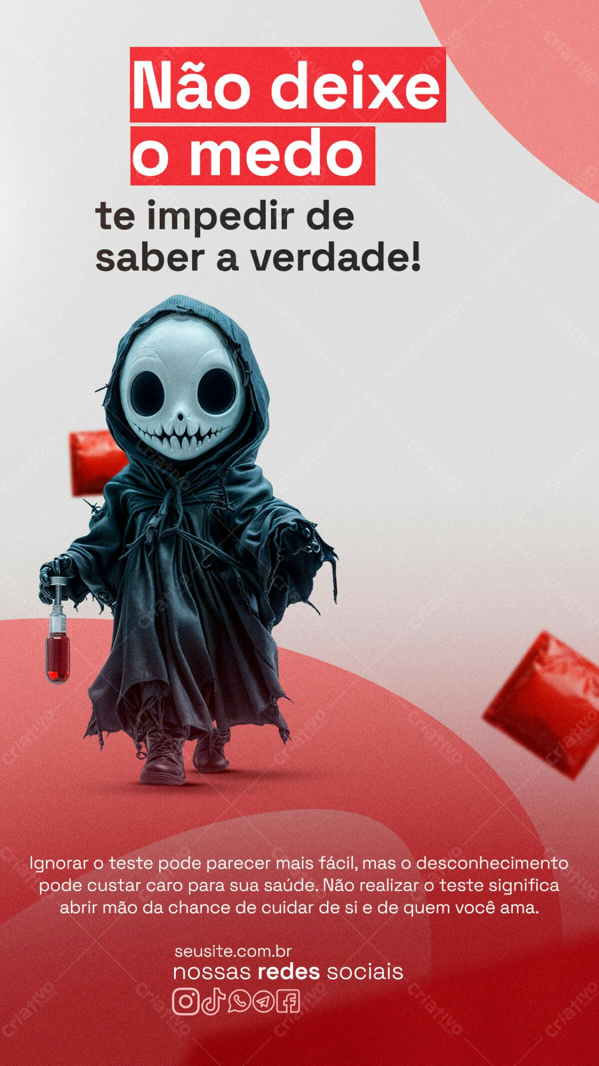 Post para Campanha de Saúde PSD Editável