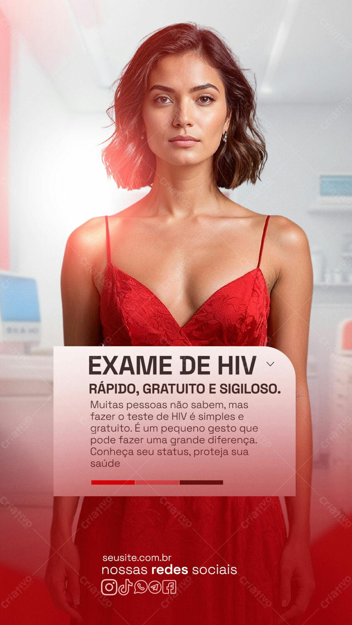 Flyer Teste HIV PSD Editável
