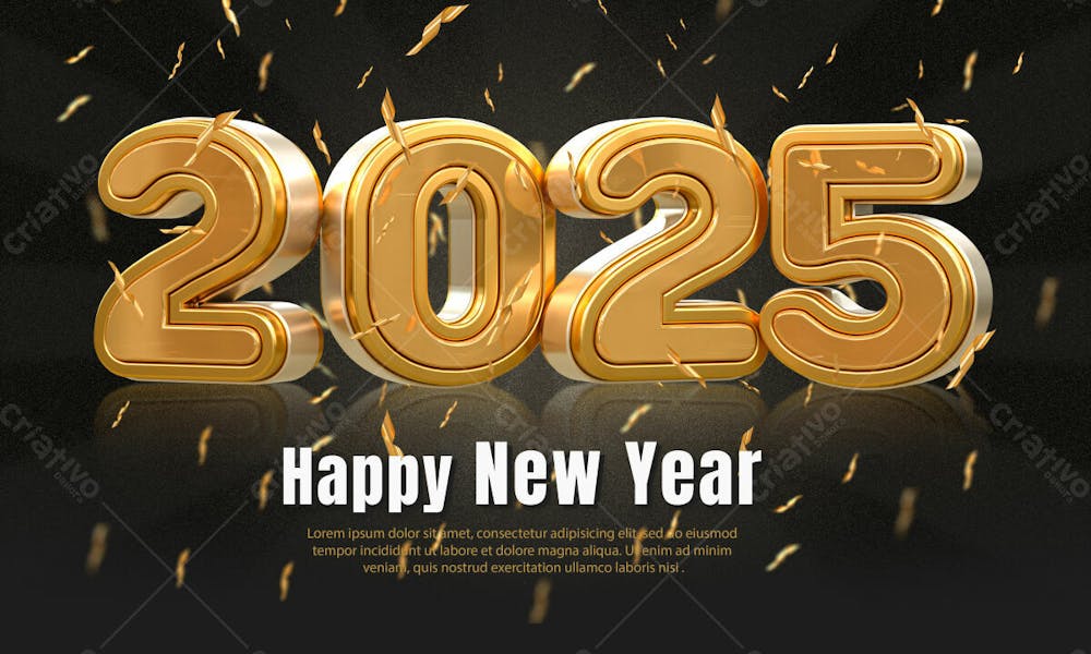 Happy New Year Feliz Ano Novo Natal Poster