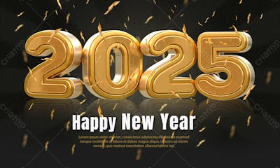 Happy New Year Feliz Ano Novo Natal Poster