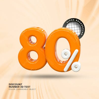 3D Selo Discount Tag 3D Render Psd Composition