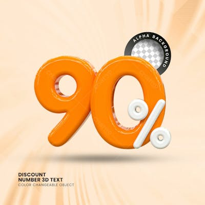 3D Selo Discount Tag 3D Render Psd Composition