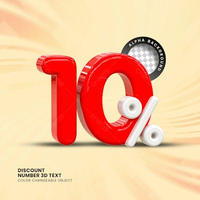 3D Selo Discount Tag 3D Render Psd Composition