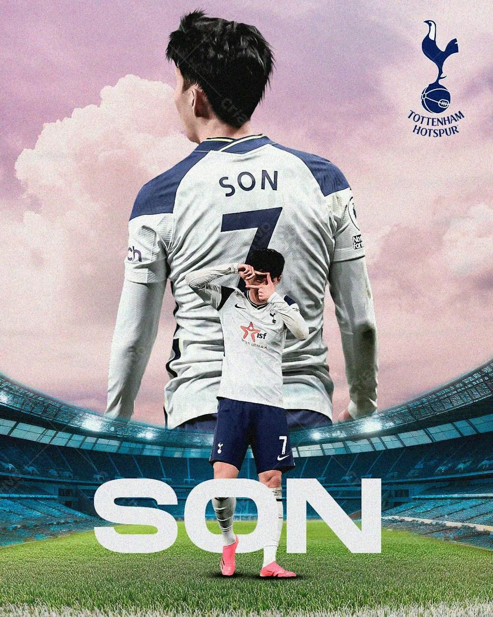 Flyer Futebol Son Tottenham Feed Psd